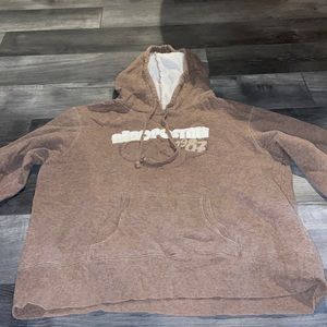 Brown retro hoodie